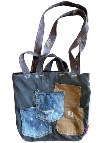 Patch work tote
